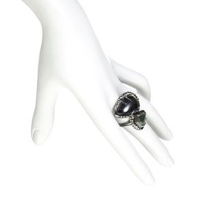 Alexis Bittar Stacked Hematite Ring